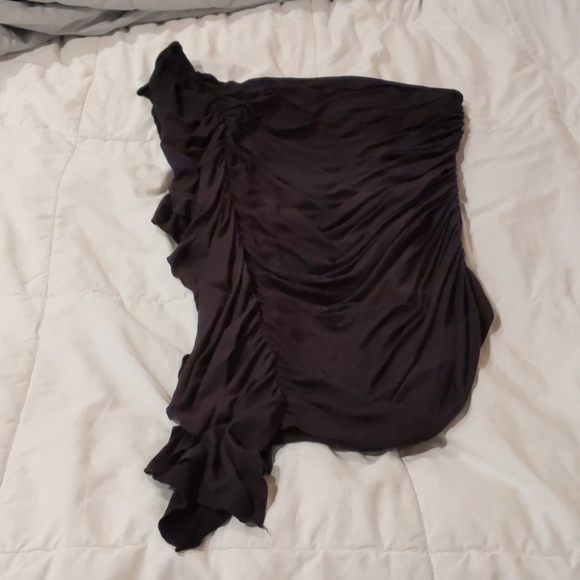 Boston Proper One-Shoulder Ruffle Top - Picture 2 of 7